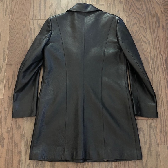 LORDS Hand Made USA Exclusively Leather Trench - Picture 4 of 9